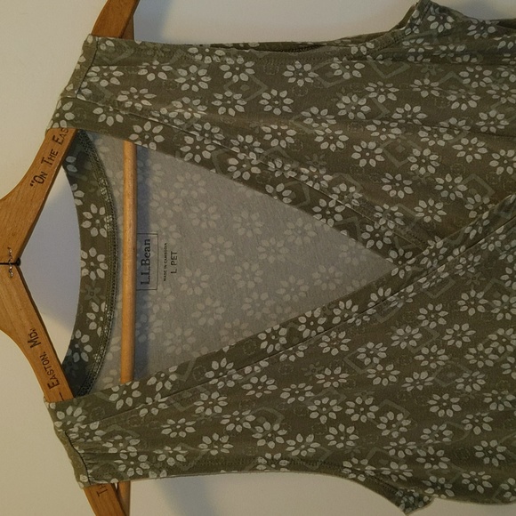 LLBean Size L Pet Sleeveless One Piece Floral Print Dress - Picture 2 of 11